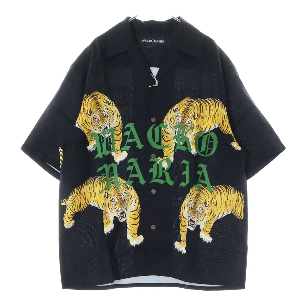 WACKO MARIA(ワコマリア) 25SS TIM LEHI HAWAIIAN SHIRT (TYPE-7) ティム リーハイ ハワイアン テンセル オープンカラー 半袖 シャツ ブラック 25SS-WMS-HI07