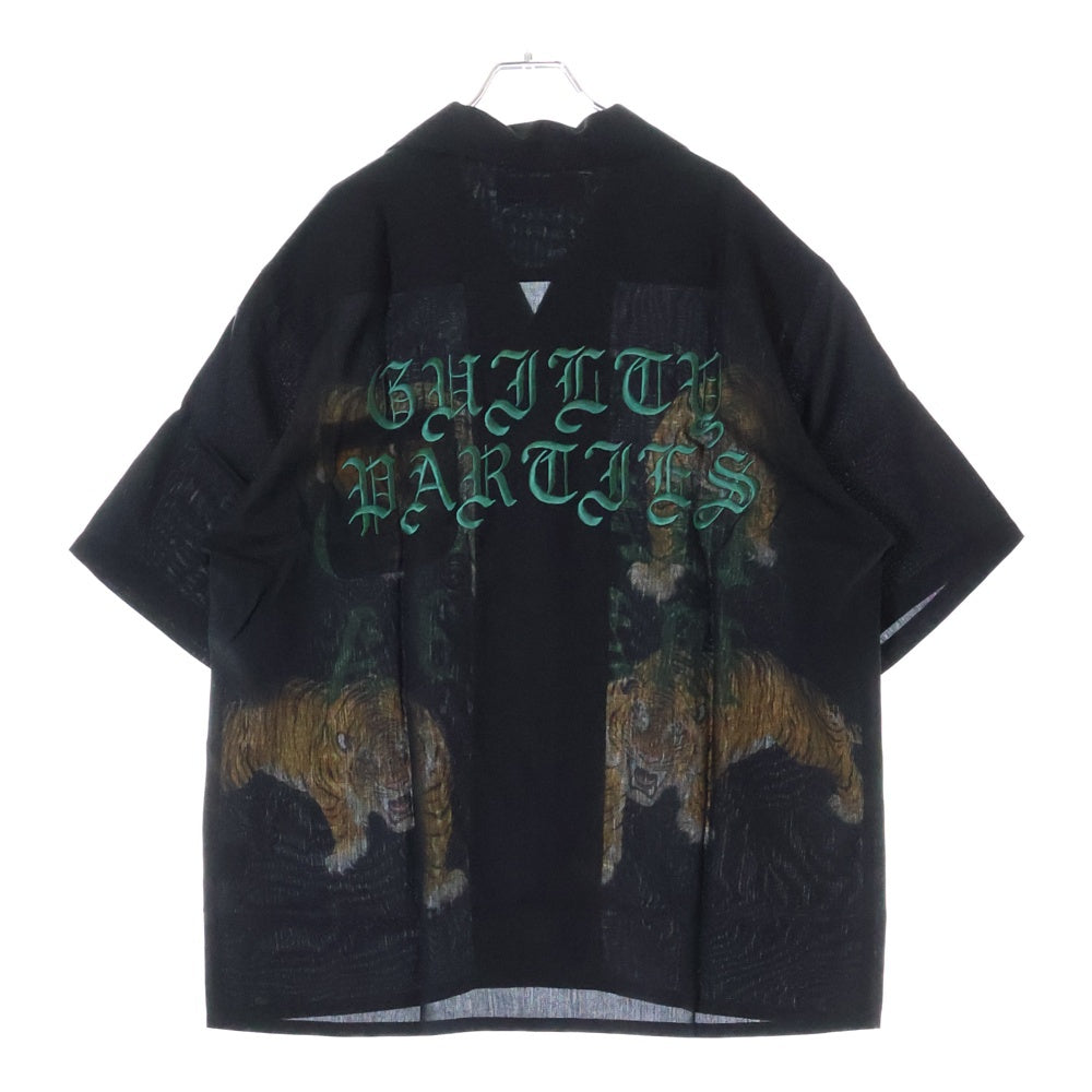 WACKO MARIA(ワコマリア) 25SS TIM LEHI HAWAIIAN SHIRT (TYPE-7) ティム リーハイ ハワイアン テンセル オープンカラー 半袖 シャツ ブラック 25SS-WMS-HI07