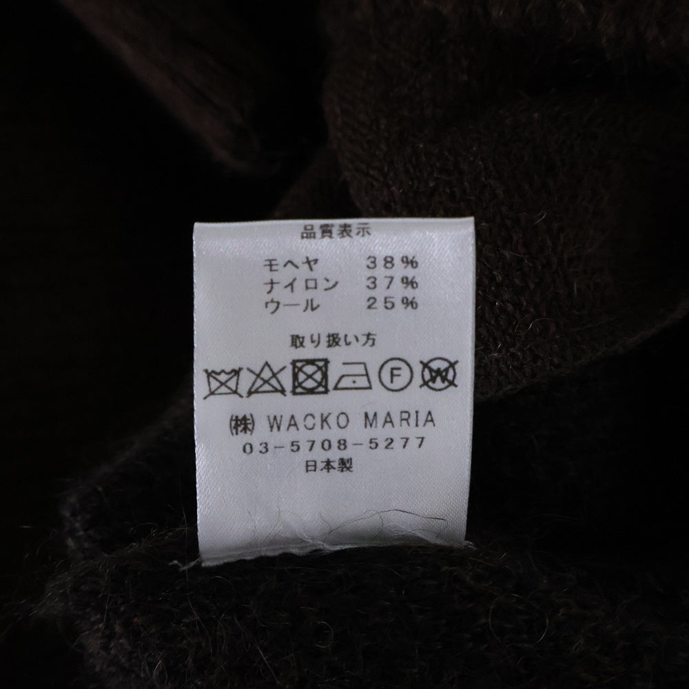 WACKO MARIA(ワコマリア) 25SS LEOPARD MOHAIR CARDIGAN (TYPE-1) レオパード モヘア ニット カーディガン ブラウン 25SS-WMK-KN09