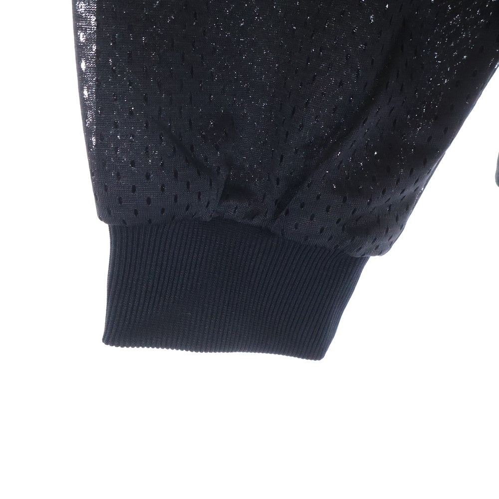 BUDSPOOL(バッズプール) MESH SOCCER JERSEY ロングスリーブ Vネック メッシュ サッカー ゲーム 長袖 Tシャツ カットソー ブラック