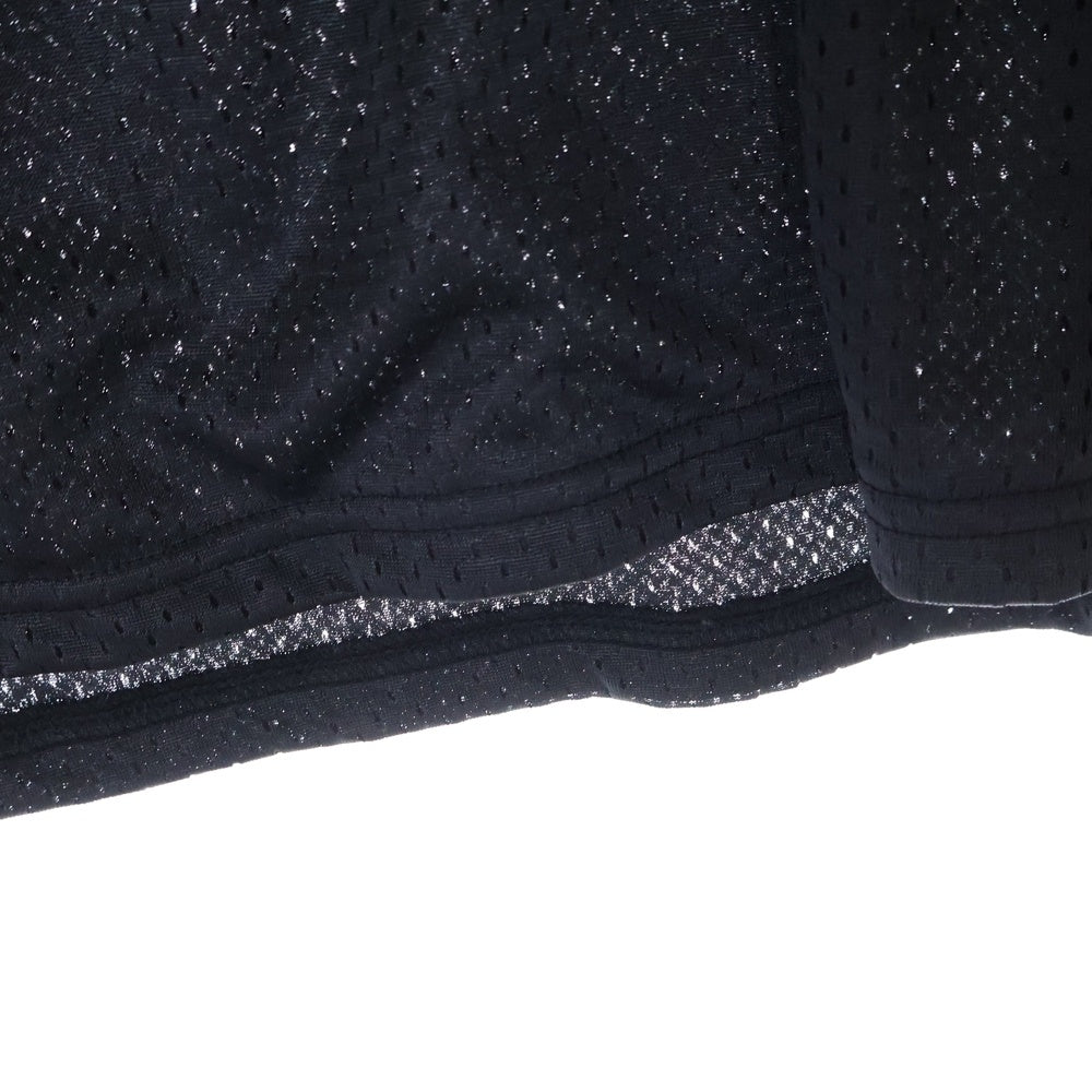 BUDSPOOL(バッズプール) MESH SOCCER JERSEY ロングスリーブ Vネック メッシュ サッカー ゲーム 長袖 Tシャツ カットソー ブラック