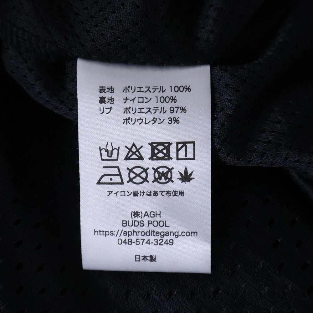 BUDSPOOL(バッズプール) MESH SOCCER JERSEY ロングスリーブ Vネック メッシュ サッカー ゲーム 長袖 Tシャツ カットソー ブラック