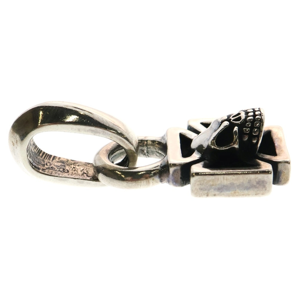 STARLINGEAR(スターリンギア) SMALL MAL TESE SKULL スモール モールティーズ スカル クロスチャーム ネックレストップ シルバー