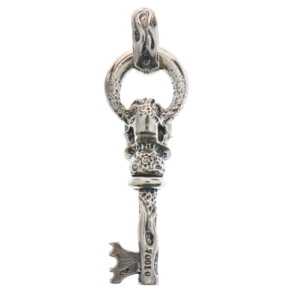 STARLINGEAR(スターリンギア) FLAMING SKELETON KEY フレーミング スケルトンキー ペンダントトップ シルバー