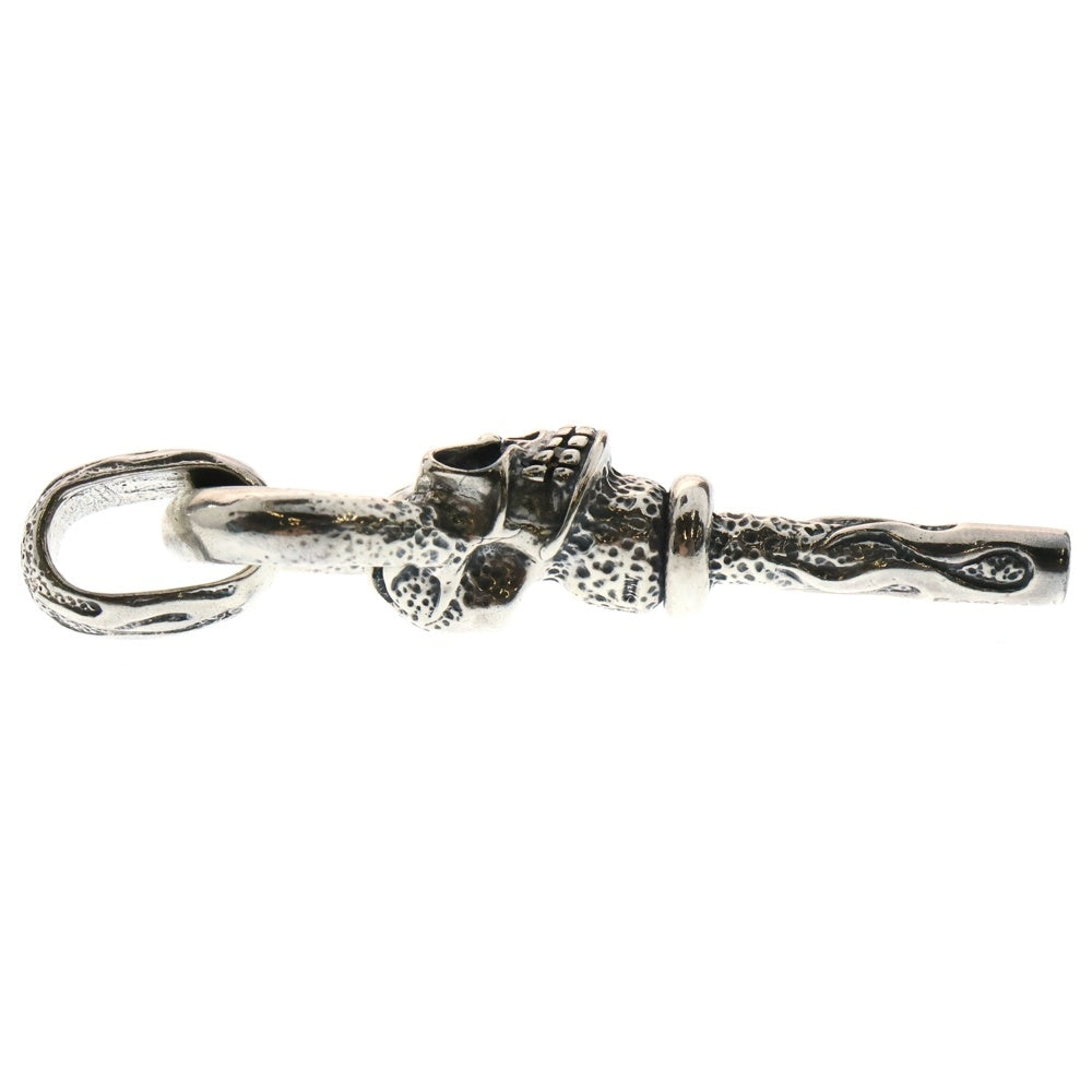 STARLINGEAR(スターリンギア) FLAMING SKELETON KEY フレーミング スケルトンキー ペンダントトップ シルバー