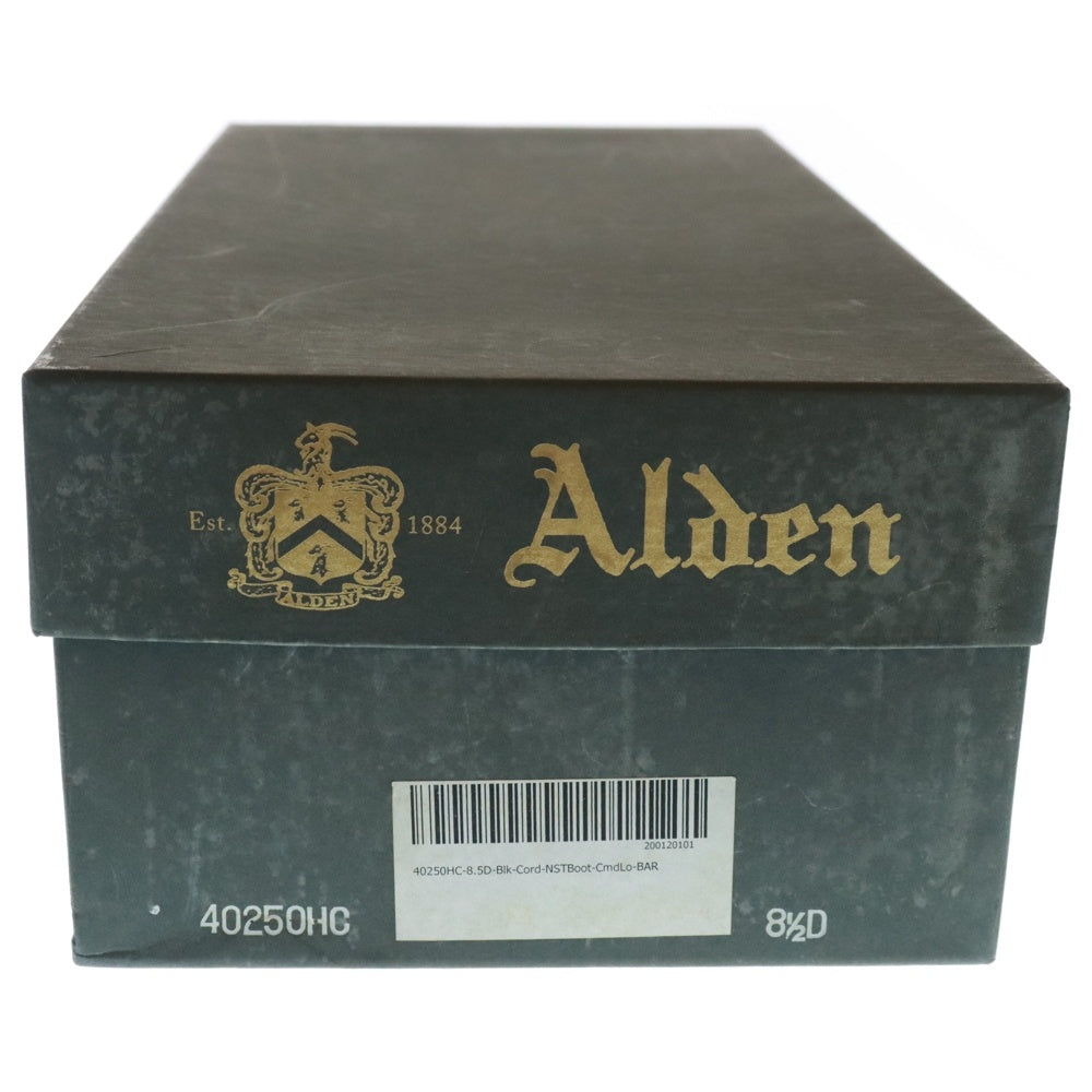 Alden(オールデン) 40250HC コードバン タンカーブーツ ハイカットレザーシューズ ブラック