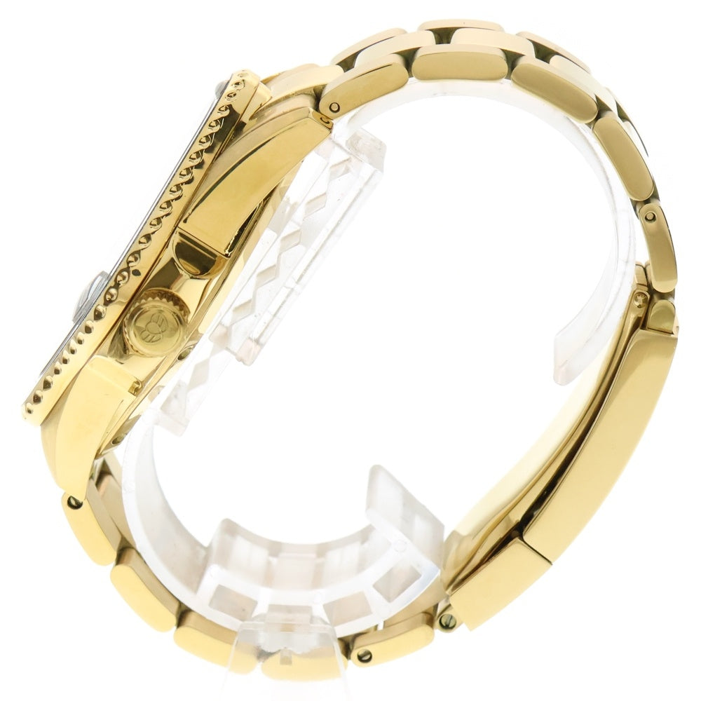 LAARVEE(ラーヴィー) PEA001 GOLD/BLACK 変形デザイン ステンレススチール 自動巻き アナログウォッチ 腕時計 ブラック/ゴールド