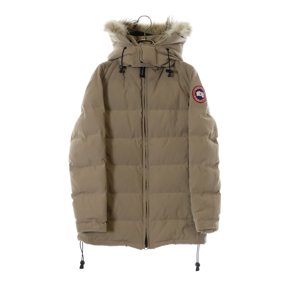 CANADA GOOSE(カナダグース) BELLEVILLE PARKA ベルビル パーカ フーデッドジップアップファーダウンコート ベージュ 2301JL