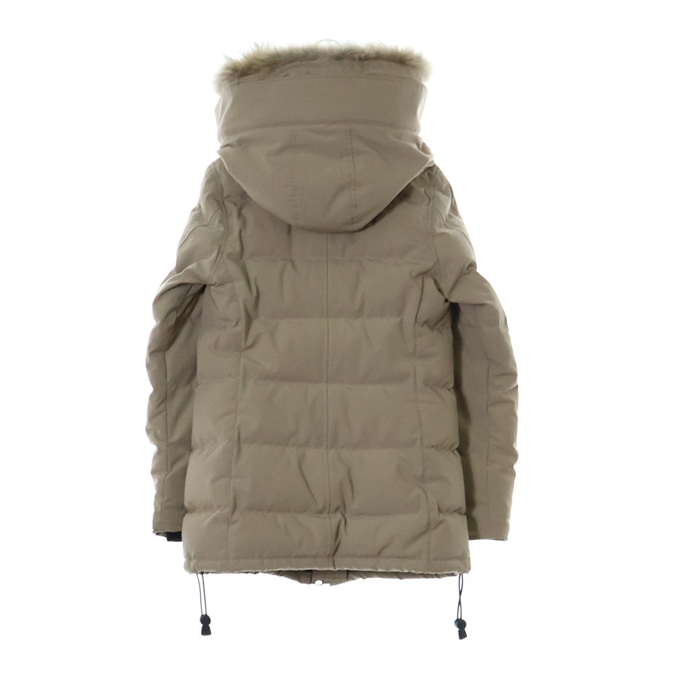 CANADA GOOSE(カナダグース) BELLEVILLE PARKA ベルビル パーカ フーデッドジップアップファーダウンコート ベージュ 2301JL