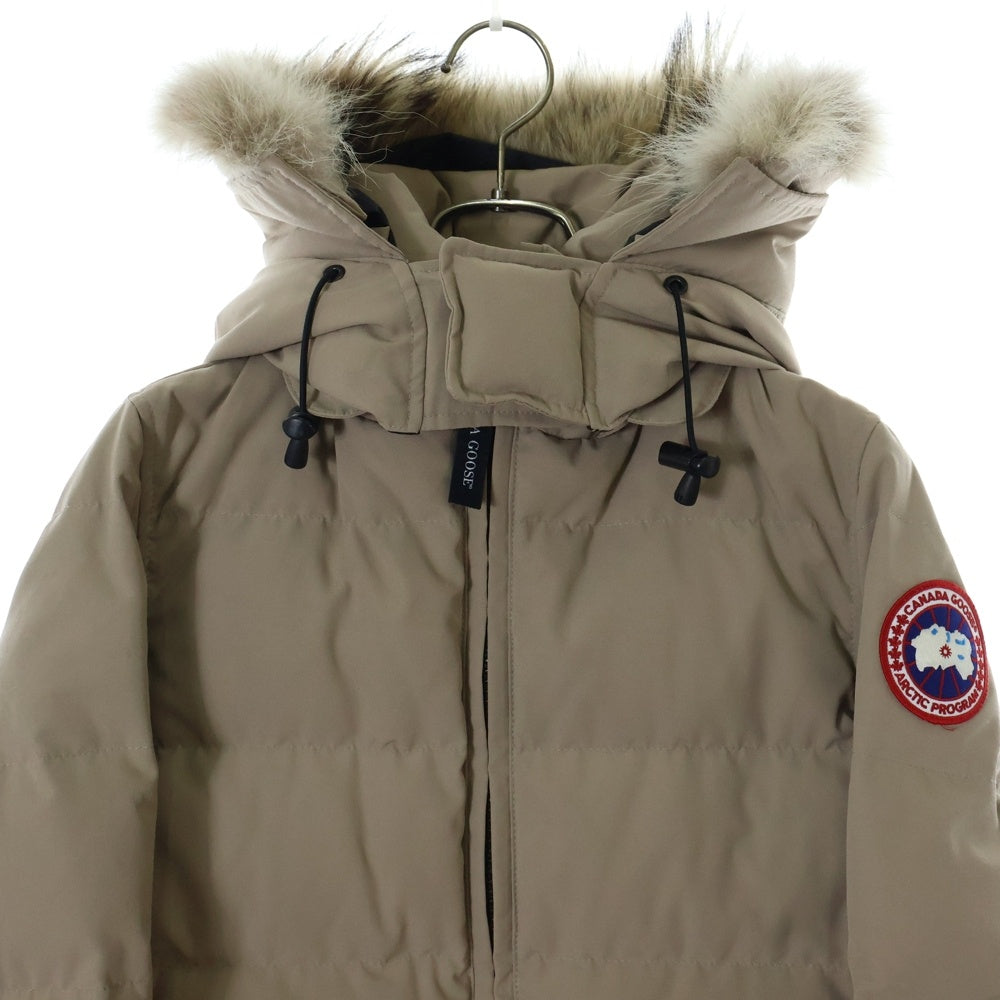 CANADA GOOSE(カナダグース) BELLEVILLE PARKA ベルビル パーカ フーデッドジップアップファーダウンコート ベージュ 2301JL