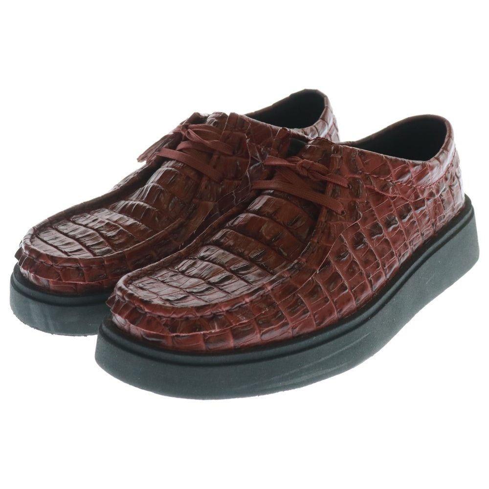 MARTINE ROSE(マーティンローズ) ×Clarks CUR Toriview クラークス クロコエフェクト トービュー シューズ バーガンディー UK8/42