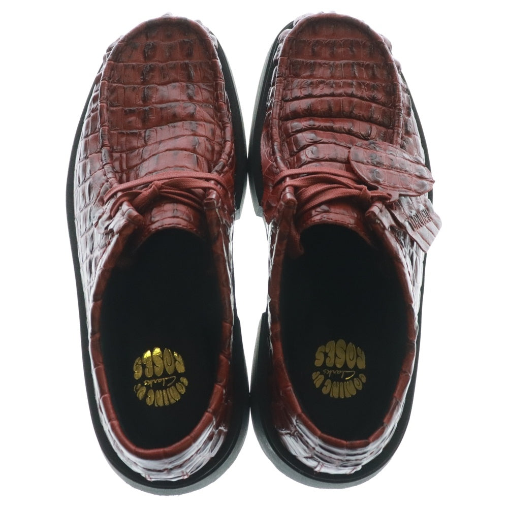 MARTINE ROSE(マーティンローズ) ×Clarks CUR Toriview クラークス クロコエフェクト トービュー シューズ バーガンディー UK8/42
