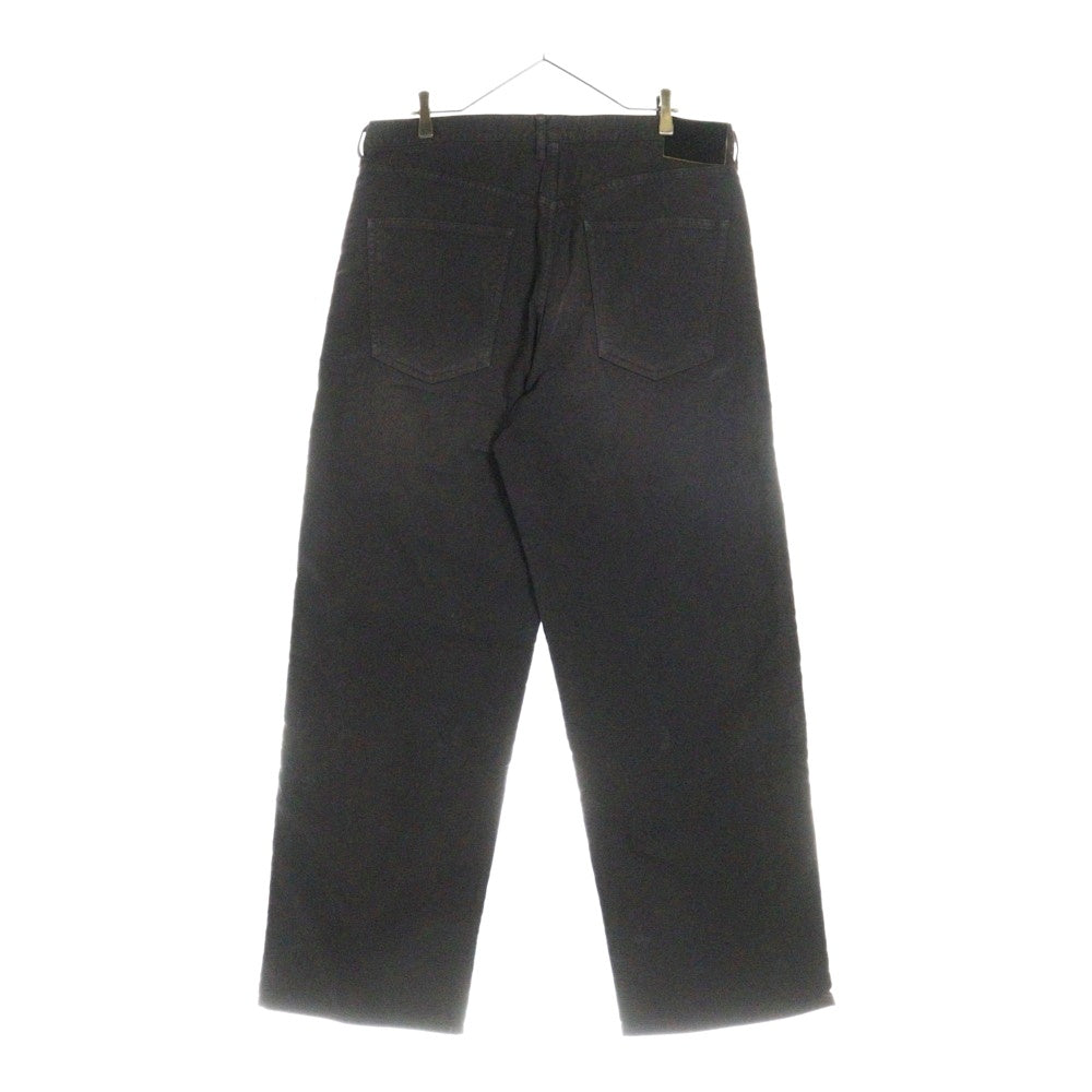 VISVIM(ヴィスヴィム) 25SS FLUXUS 01 EX WIDE G. CORDS フルクサス ワイドコーデュロイパンツ ブラック 0125105008001