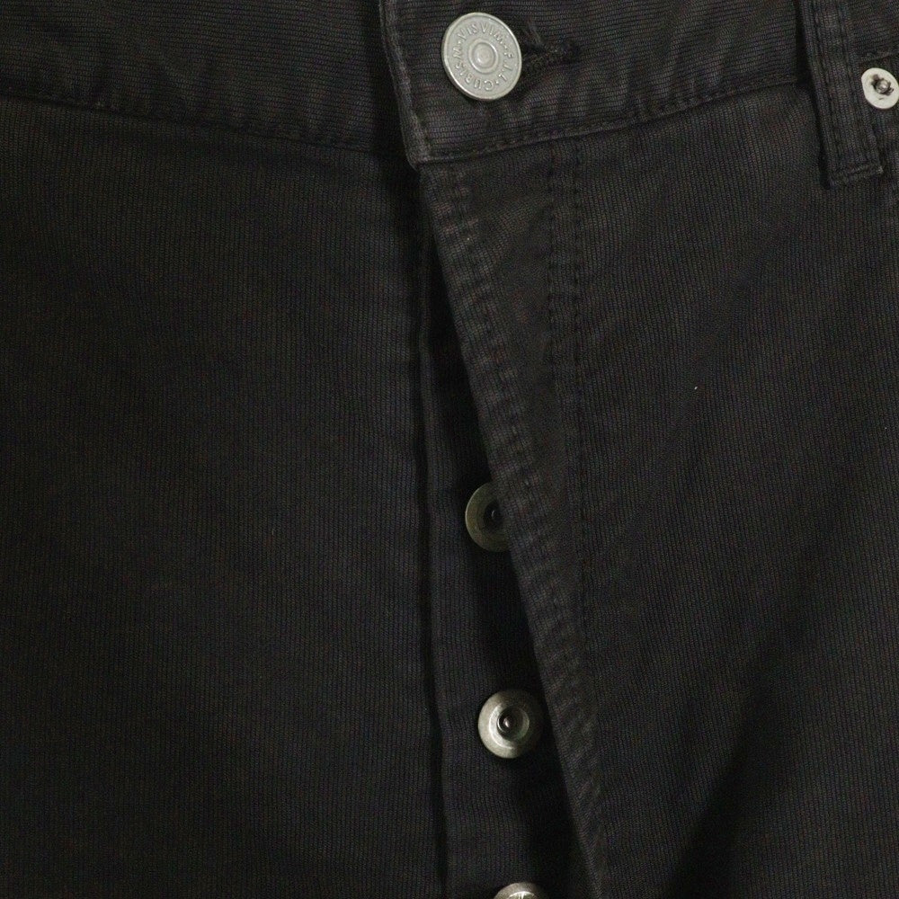 VISVIM(ヴィスヴィム) 25SS FLUXUS 01 EX WIDE G. CORDS フルクサス ワイドコーデュロイパンツ ブラック 0125105008001