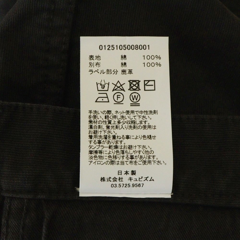 VISVIM(ヴィスヴィム) 25SS FLUXUS 01 EX WIDE G. CORDS フルクサス ワイドコーデュロイパンツ ブラック 0125105008001