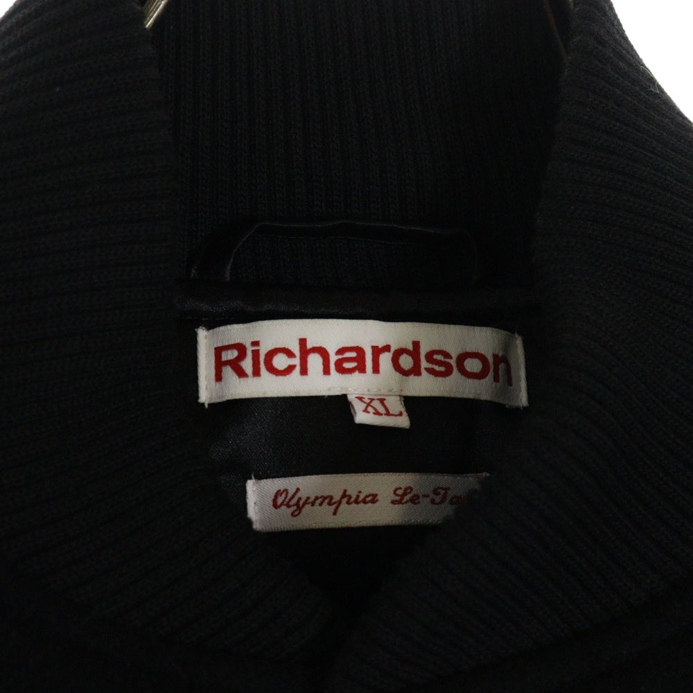Richardson(リチャードソン) ×Olympia Le-Tan オリンピアルタン バーシティジャケット スタジャン ブラック