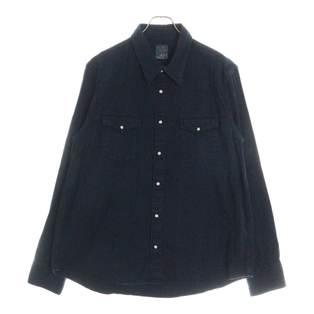 VISVIM(ヴィスヴィム) SOCIAL SCULPTURE SHIRT CMYK OW N.D. デニム ウエスタンシャツ インディゴ 0224905007002
