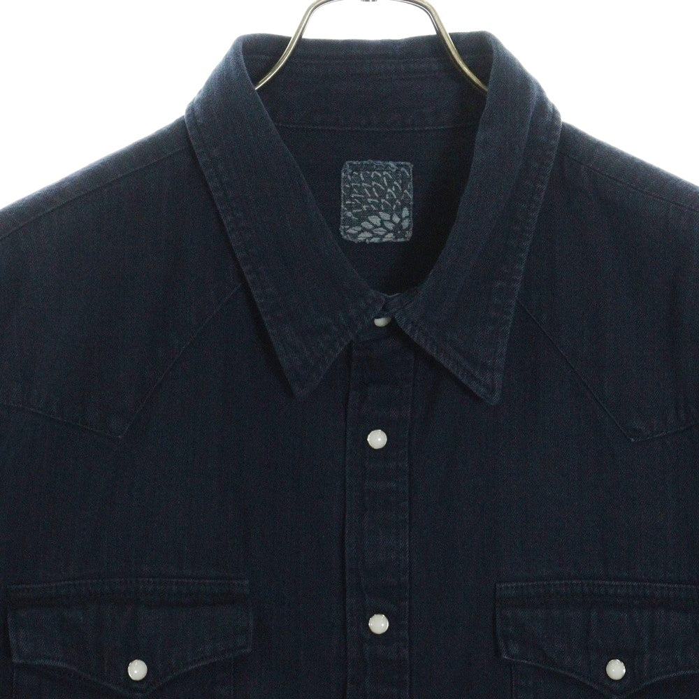 VISVIM(ヴィスヴィム) SOCIAL SCULPTURE SHIRT CMYK OW N.D. デニム ウエスタンシャツ インディゴ 0224905007002