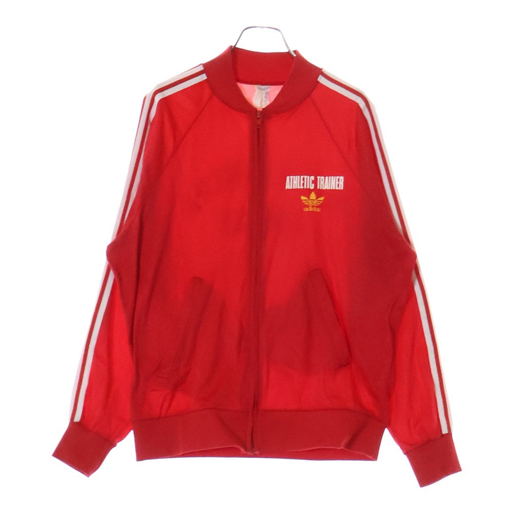adidas(アディダス) 70S VINTAGE ATP VENTEX社製 サイドライン バックプリント ヴィンテージトラックジャケット ジャージ レッド