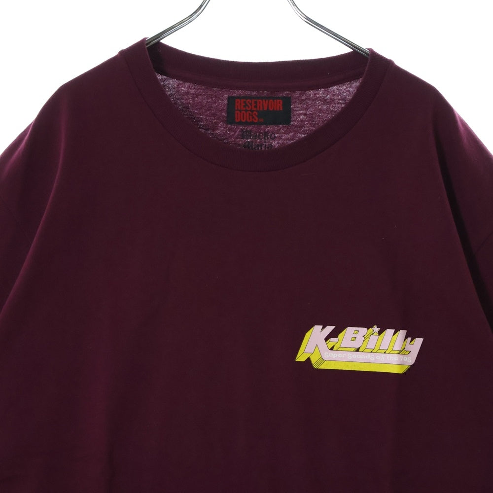 WACKO MARIA(ワコマリア) RESERVOIR DOGS / CREW NECK T-SHIRT レザボアドッグス クルーネックTシャツ バーガンディ