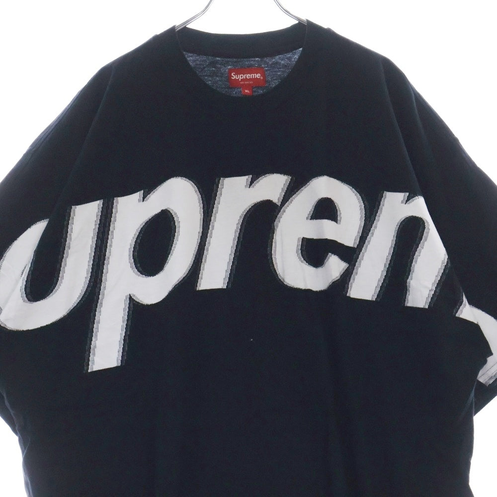 SUPREME(シュプリーム) 22AW Intarsia S/S Top インターシャ クルーネック半袖Tシャツ カットソー ブラック/ホワイト