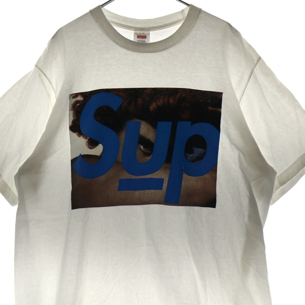 SUPREME(シュプリーム) 23SS × UNDERCOVER Face Tee アンダーカバー フェイス グラフィックプリント クルーネック半袖Tシャツ カットソー ホワイト