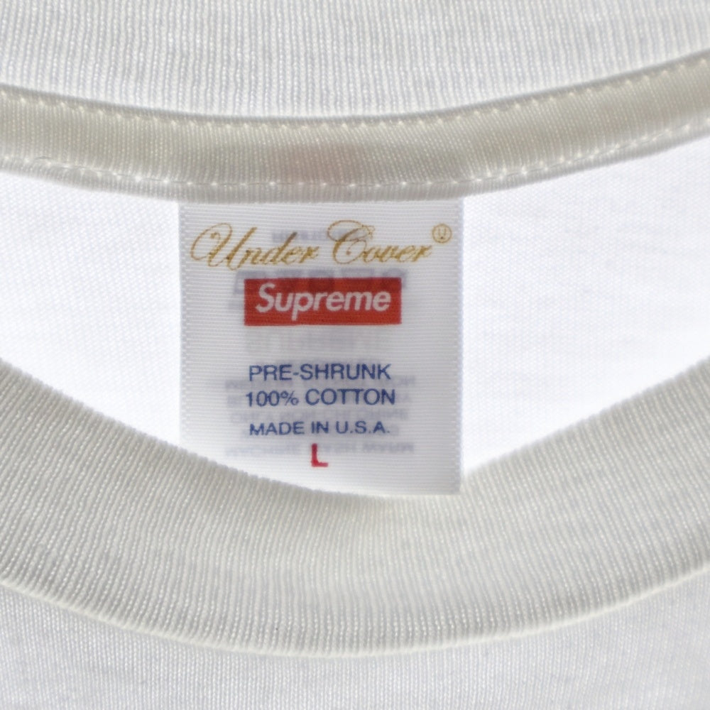 SUPREME(シュプリーム) 23SS × UNDERCOVER Face Tee アンダーカバー フェイス グラフィックプリント クルーネック半袖Tシャツ カットソー ホワイト