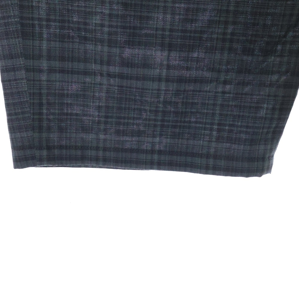 WTAPS(ダブルタップス) 24SS TROUSERS LNRY POPLIN チェック柄 ポプリン トラウザー イージーパンツ グレー 241CWDT-PTM05