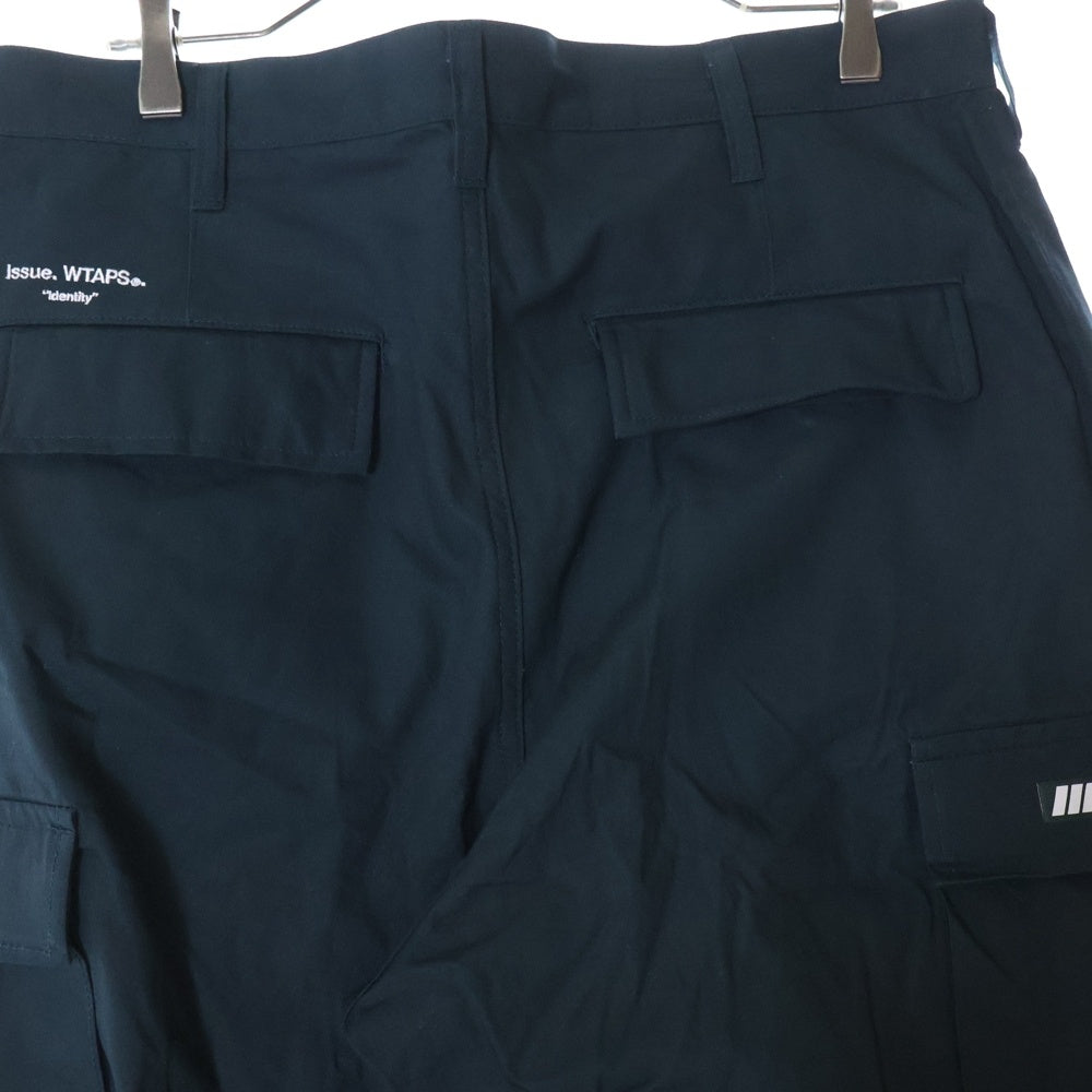 WTAPS(ダブルタップス) 24SS TROUSERS COTTON RIPSTOP IDENTITY リップストップ アイデンティティー ミリタリー カーゴパンツ ネイビー 241WVDT-PTM01
