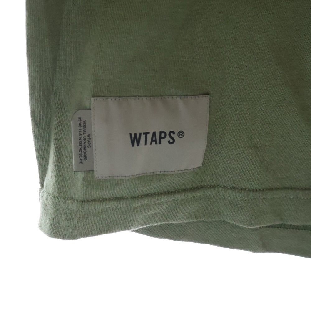 WTAPS(ダブルタップス) 22SS MASTER CHIEF SS COTTON マスターチーフ グラフィックプリント クルーネック半袖Tシャツ カットソー カーキ 221ATDT-STM01S