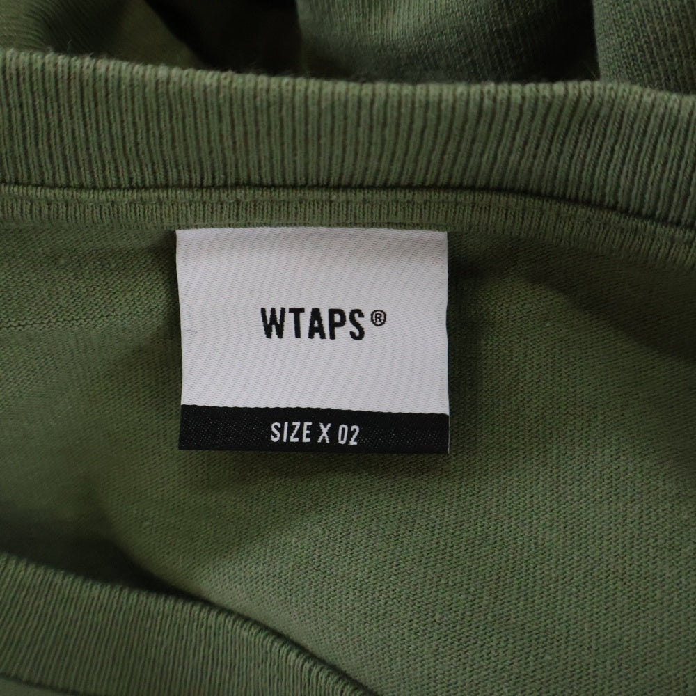 WTAPS(ダブルタップス) 22SS MASTER CHIEF SS COTTON マスターチーフ グラフィックプリント クルーネック半袖Tシャツ カットソー カーキ 221ATDT-STM01S
