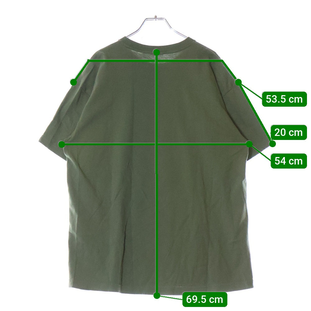 WTAPS(ダブルタップス) 22SS MASTER CHIEF SS COTTON マスターチーフ グラフィックプリント クルーネック半袖Tシャツ カットソー カーキ 221ATDT-STM01S