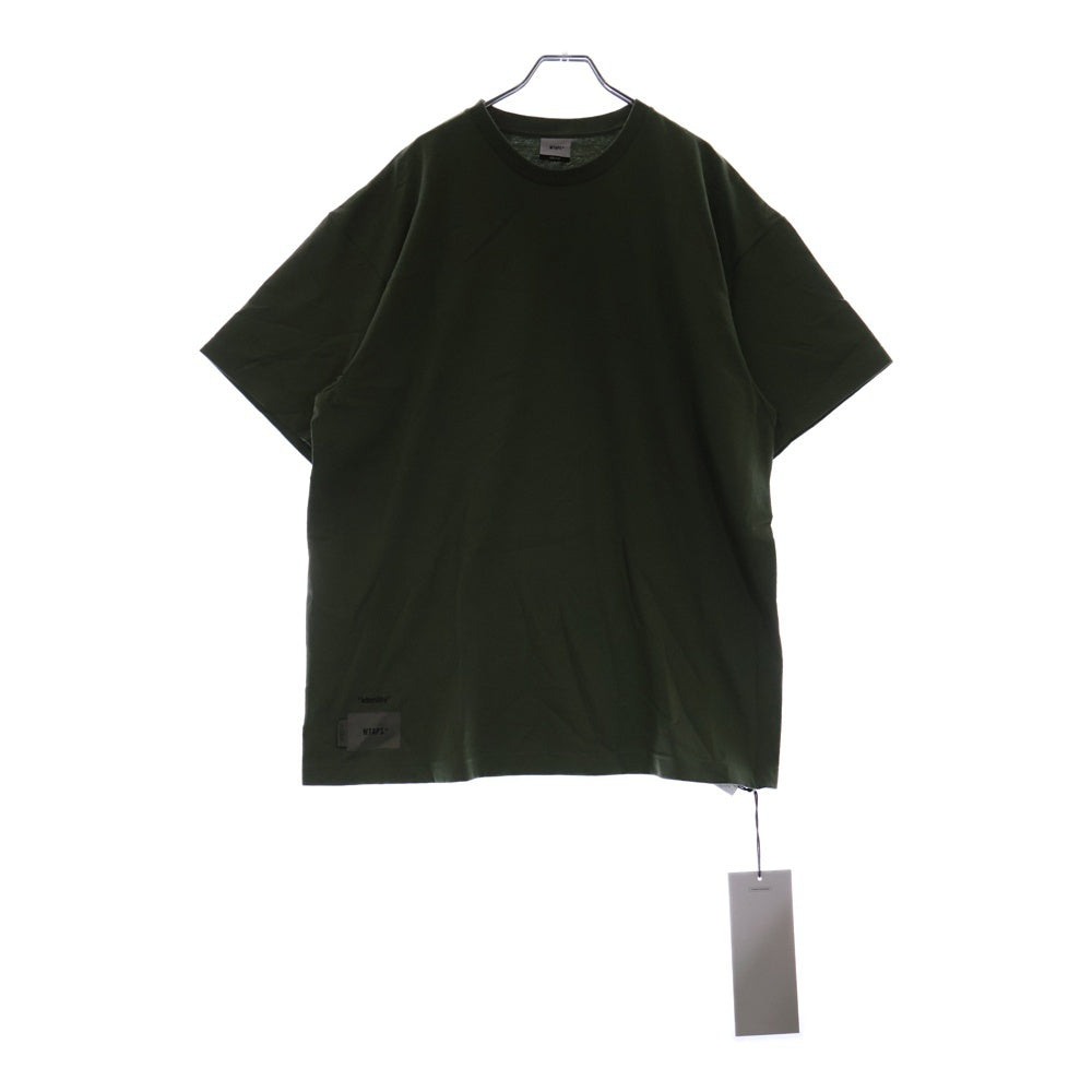 WTAPS(ダブルタップス) 22SS IDENTITY SS COTTON アイデンティティー ロゴプリント クルーネック半袖Tシャツ カットソー カーキ 221ATDT-STM07S