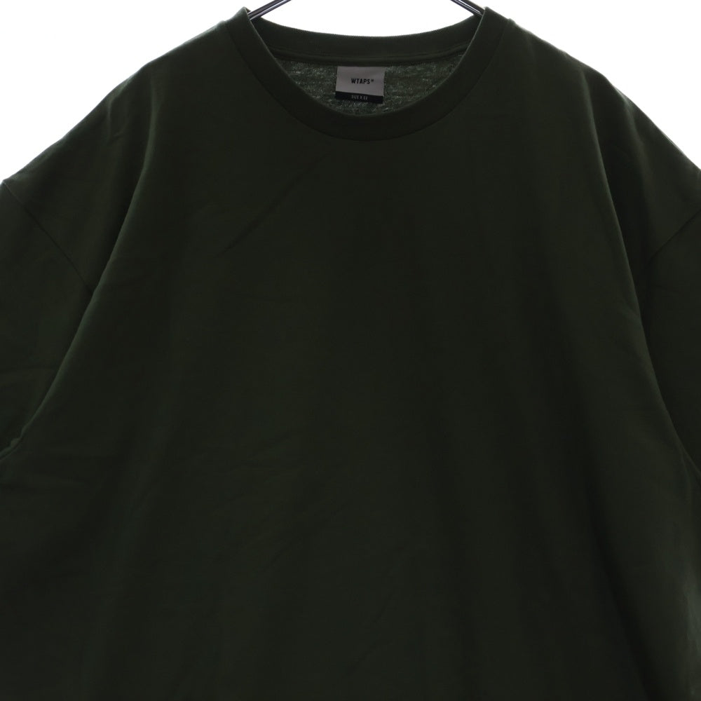 WTAPS(ダブルタップス) 22SS IDENTITY SS COTTON アイデンティティー ロゴプリント クルーネック半袖Tシャツ カットソー カーキ 221ATDT-STM07S