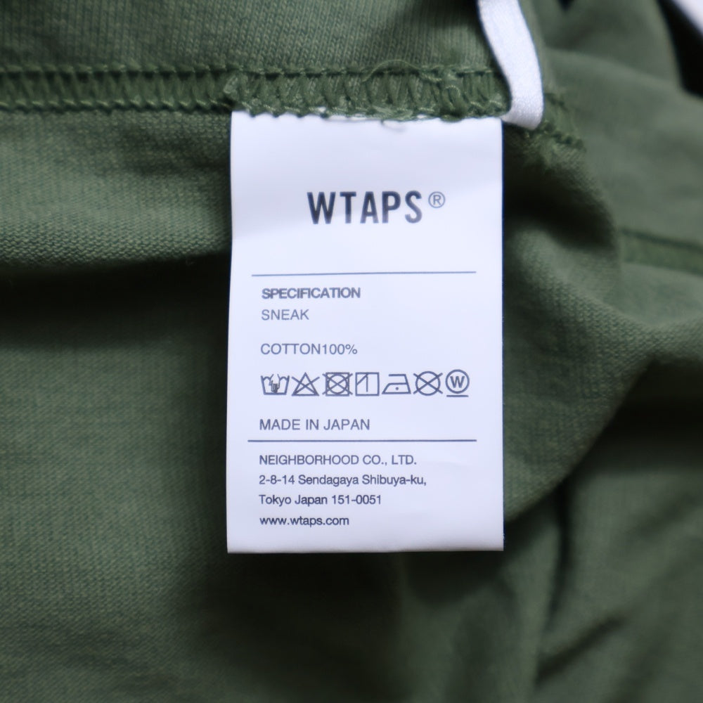 WTAPS(ダブルタップス) 22SS IDENTITY SS COTTON アイデンティティー ロゴプリント クルーネック半袖Tシャツ カットソー カーキ 221ATDT-STM07S