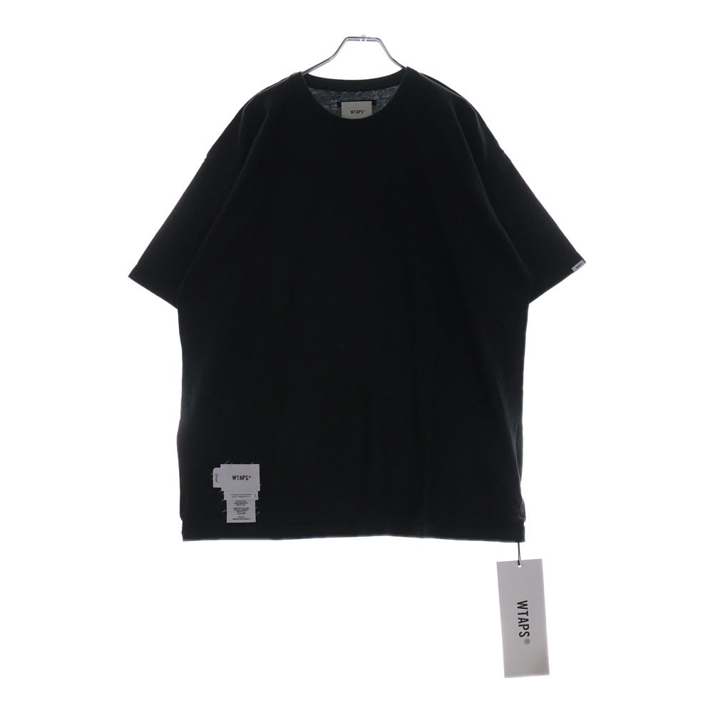 WTAPS(ダブルタップス) 22SS CROSS SS COTTON バッククロスプリント コットン クルーネック半袖Tシャツ カットソー チャコール 221ATDT-CSM15