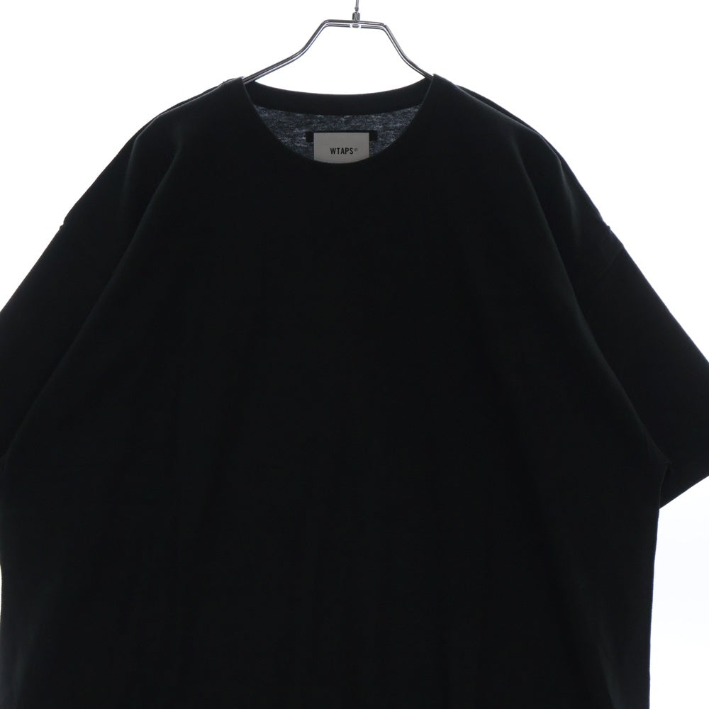 WTAPS(ダブルタップス) 22SS CROSS SS COTTON バッククロスプリント コットン クルーネック半袖Tシャツ カットソー チャコール 221ATDT-CSM15