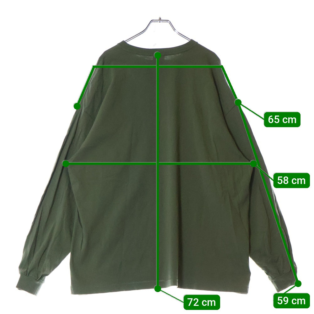 WTAPS(ダブルタップス) 21SS MOON&STAR LS COTTON ムーンアンドスター グラフィックプリント コットン クルーネック長袖Tシャツ カットソー カーキ 21ATDT-LTM02S