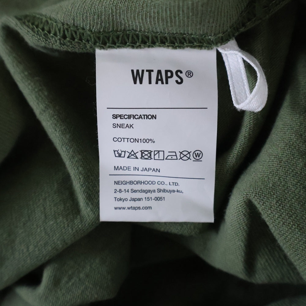 WTAPS(ダブルタップス) 21SS MOON&STAR LS COTTON ムーンアンドスター グラフィックプリント コットン クルーネック長袖Tシャツ カットソー カーキ 21ATDT-LTM02S