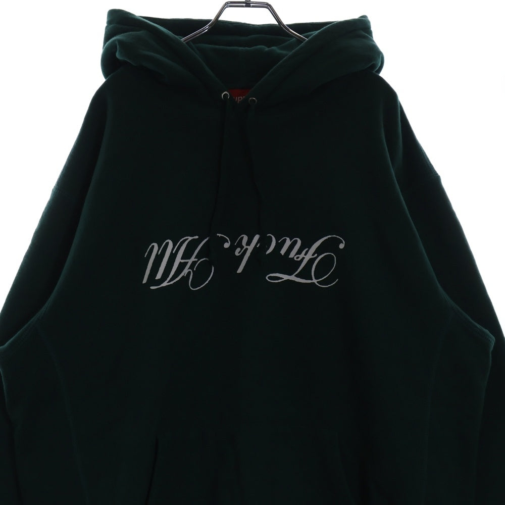 SUPREME(シュプリーム) 21SS Jamie Reid Fuck Hooded Sweatshirt ジェイミーリード ファックオールプリント プルオーバースウェットパーカー フーディ グリーン