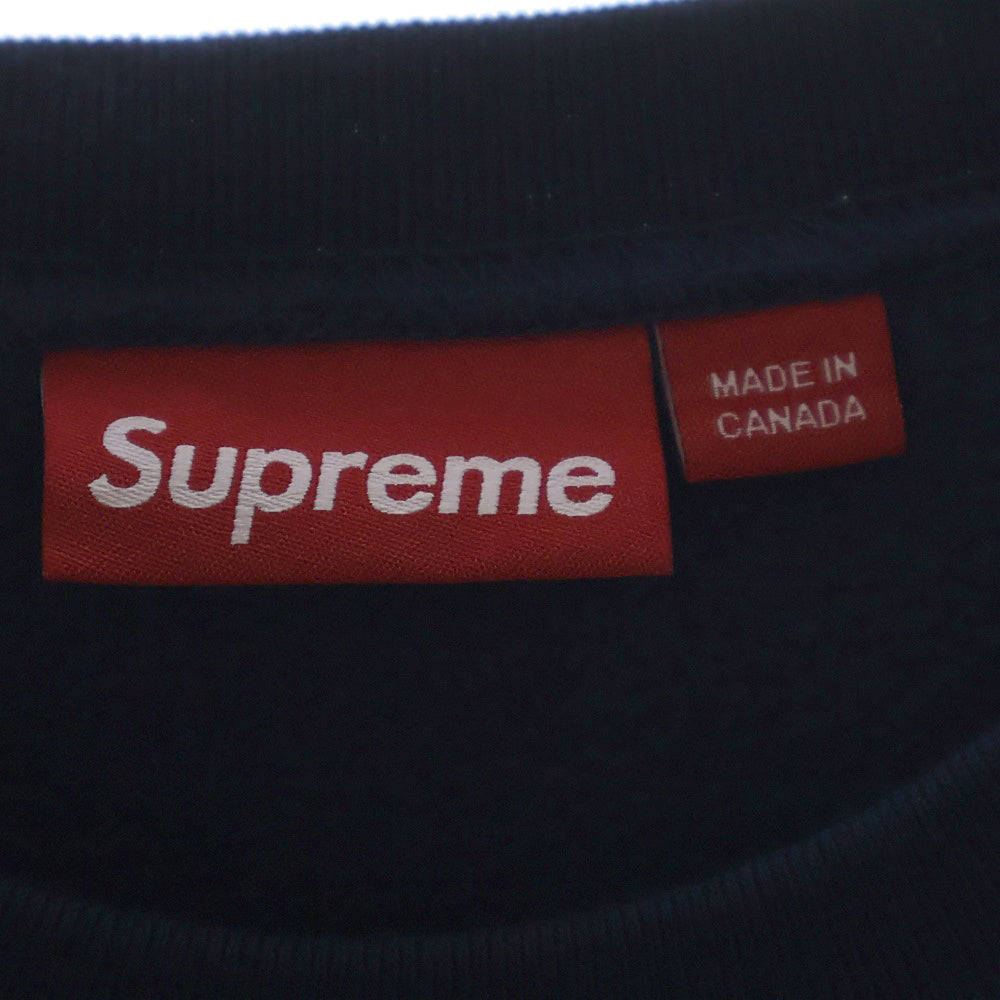 SUPREME(シュプリーム) 24AW Crest Crewneck クレストロゴプリント クルーネックスウェットトレーナー ネイビー