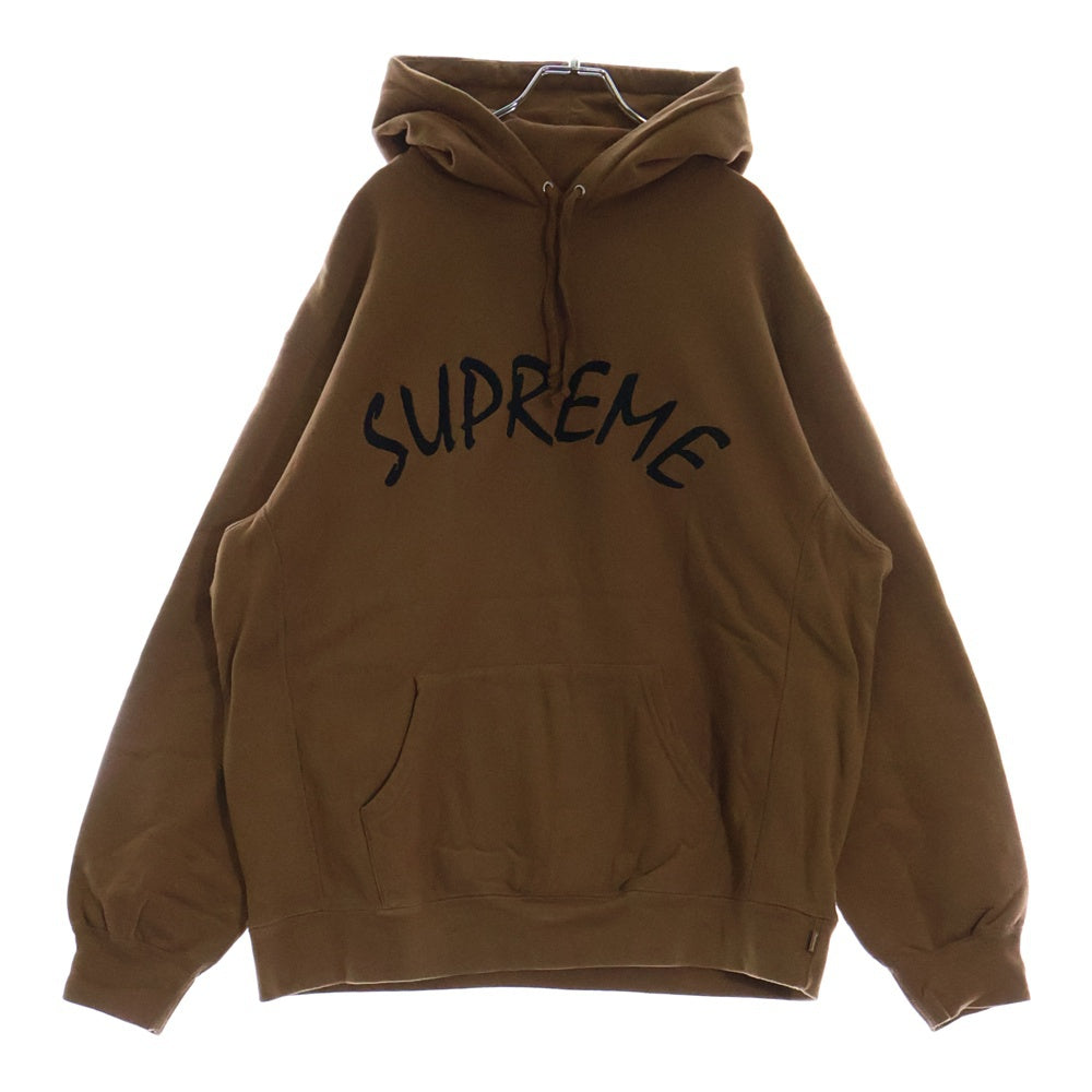 SUPREME(シュプリーム) 21SS FTP Arc Hooded Sweatshirt FTPアーチロゴ刺繍 プルオーバースウェットパーカー フーディ ブラウン