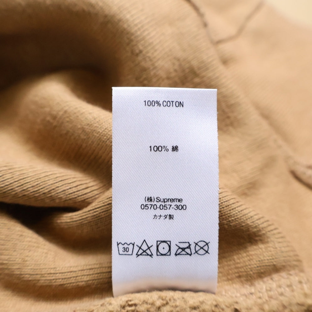 SUPREME(シュプリーム) 21SS FTP Arc Hooded Sweatshirt FTPアーチロゴ刺繍 プルオーバースウェットパーカー フーディ ブラウン