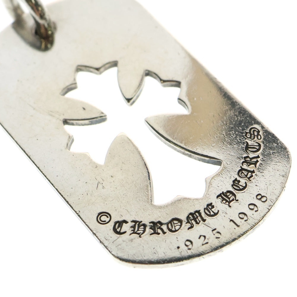 CHROME HEARTS(クロムハーツ) D TAG LRG CO CRS カットアウトクロスドッグタグ ラージ ペンダントトップ シルバー BCA239