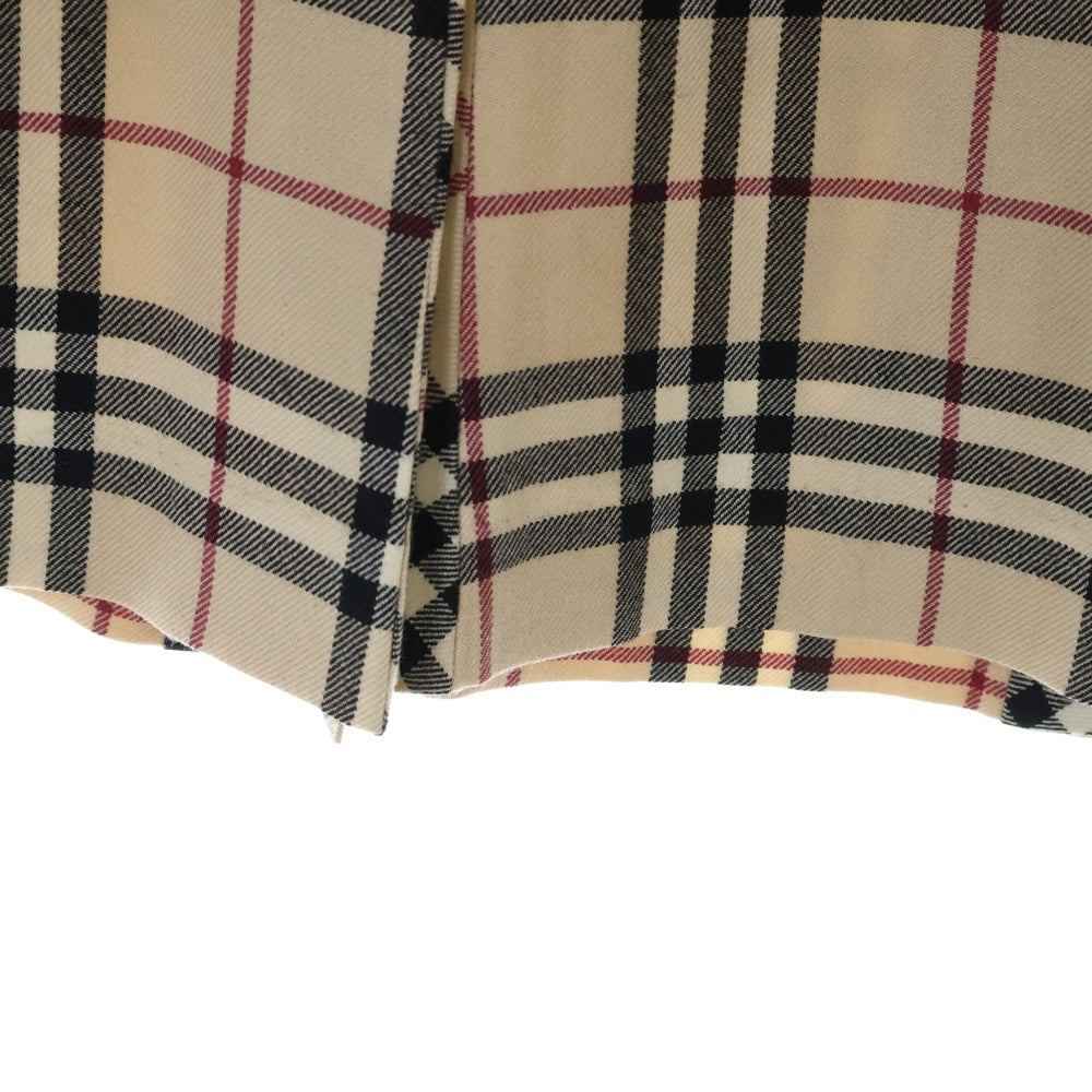 BURBERRY LONDON(バーバリーロンドン) ノヴァチェック柄 ウール タックプリーツスカート ベージュ レディース FX071-055-14