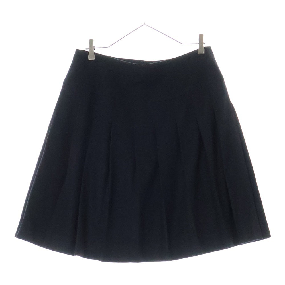 BURBERRY LONDON(バーバリーロンドン) サイドジップ ウール プリーツスカート ブラック レディース B2S02-248-09