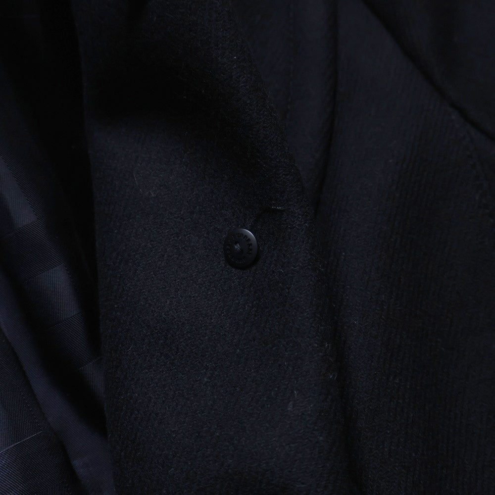 BURBERRY LONDON(バーバリーロンドン) ウールナイロン ファー着脱 ハーフコート ブラック レディース FC132-936-09