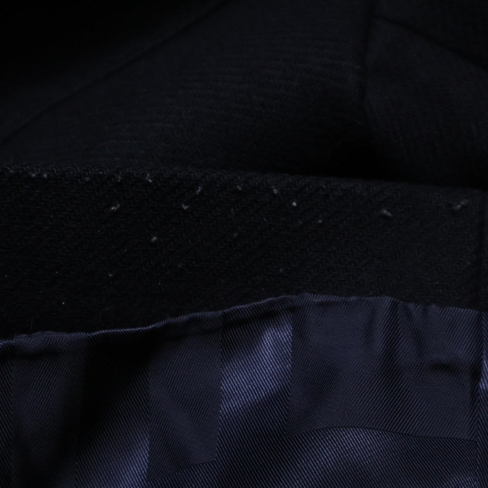 BURBERRY LONDON(バーバリーロンドン) ウールナイロン ファー着脱 ハーフコート ブラック レディース FC132-936-09