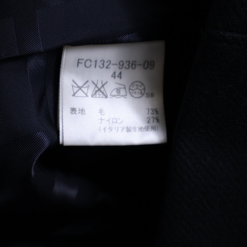 BURBERRY LONDON(バーバリーロンドン) ウールナイロン ファー着脱 ハーフコート ブラック レディース FC132-936-09