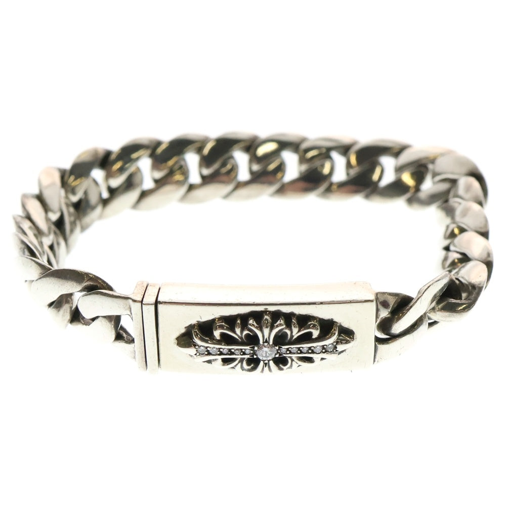CHROME HEARTS(クロムハーツ) ID BBY FLRL ベイビーIDフローラルクロス アフターダイヤ シルバー